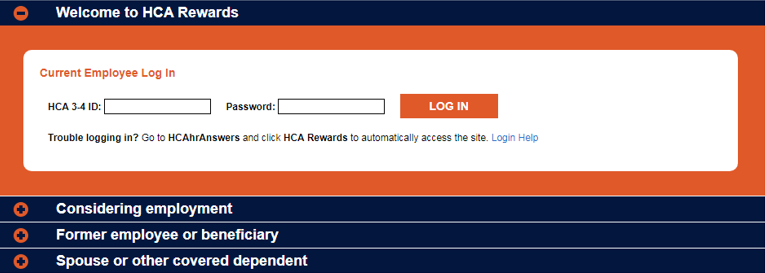 bconnected hca login