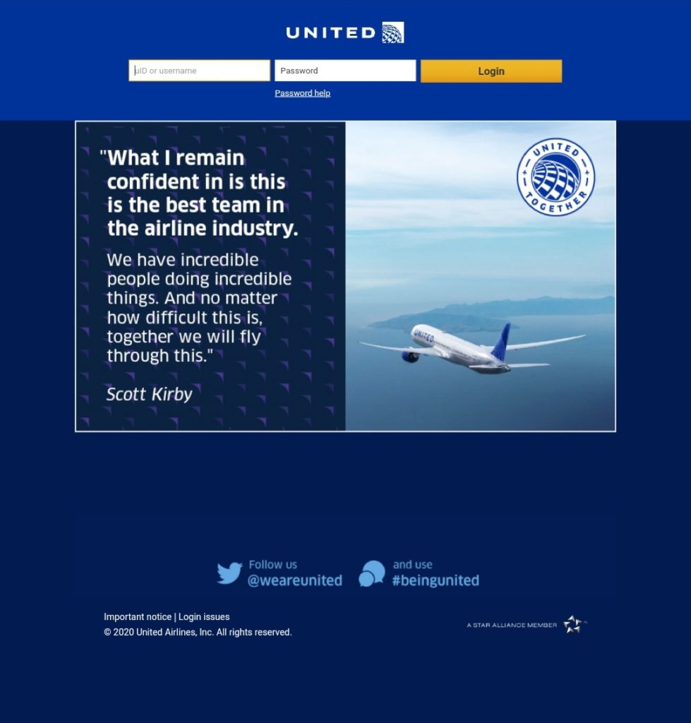 How To Login On Www flying together ual WebsiteBeam